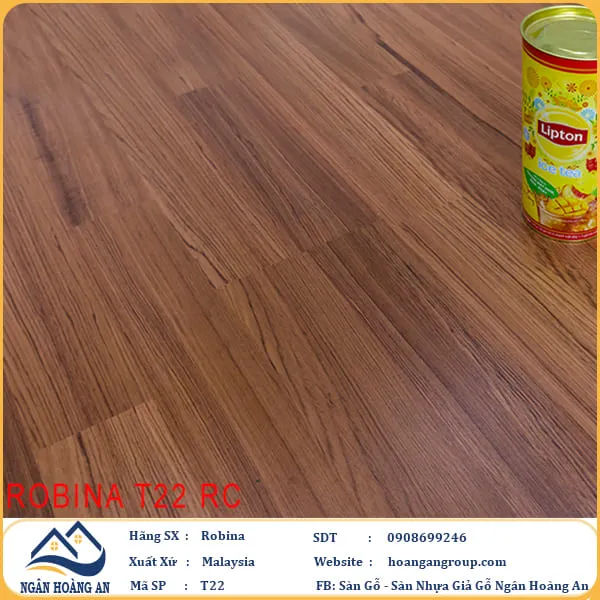 Sàn Gỗ Công Nghiệp Robina T22 12mm Bản Lớn